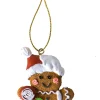 Cintre de Noël pain d'épice avec sucette 9,5cm