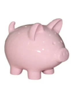 Cochon décoratif gloss rose H23
