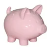 Cochon décoratif gloss rose H29