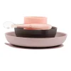 Coffret de repas 4pcs Rose/Aubergine
