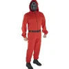 Combinaison enfant Squid Game rouge + masque