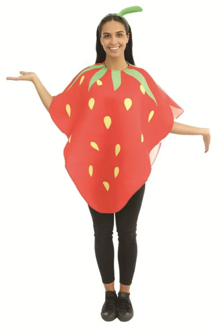 Costume adulte fraise - mousse - taille unique