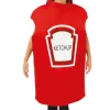Costume adulte ketchup - mousse - taille unique