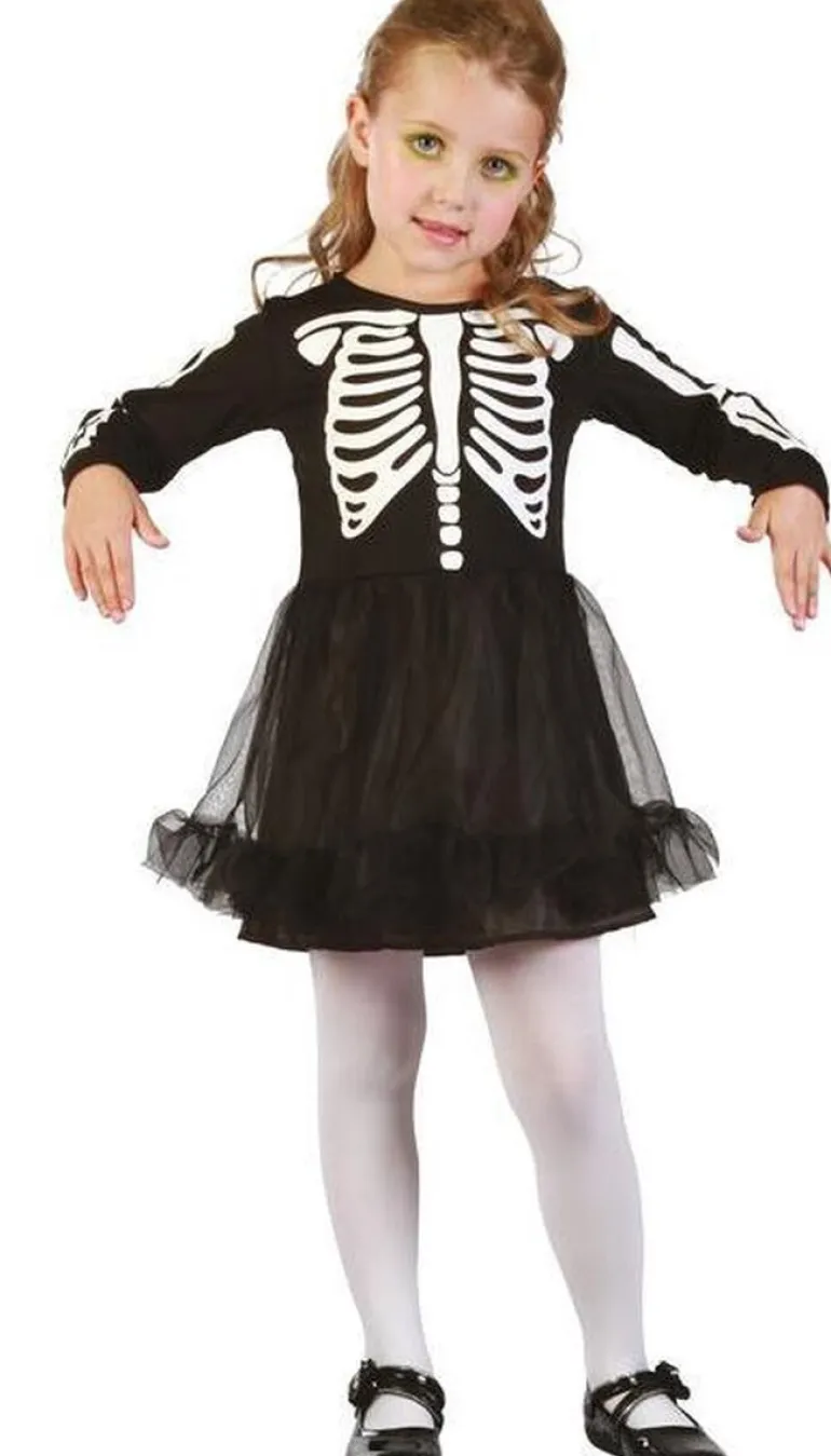 Costume squelette robe - 3-4 ans
