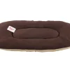 Coussin beige / brun 80 x 55 x 9 cm
