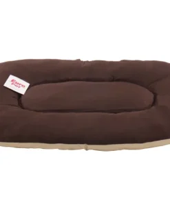 Coussin beige / brun 80 x 55 x 9 cm