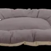 Coussin beige / gris 70 x 50 x 8 cm