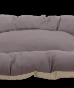 Coussin beige / gris 70 x 50 x 8 cm