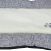 Coussin blanc/gris 77x48x5cm