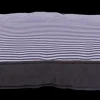 Coussin gris rayé 60 x 40 x 8 cm