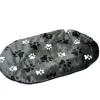 Coussin ovale gris pattes 105 x 65 x 5 cm