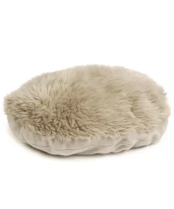 Coussin panier chat beige 52x38 cm