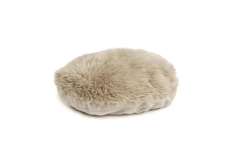 Coussin panier chat beige 52x38 cm