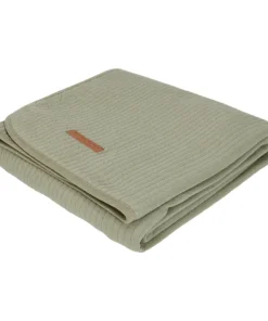 Couverture d’été pour lit bébé 110x140cm Pure Olive