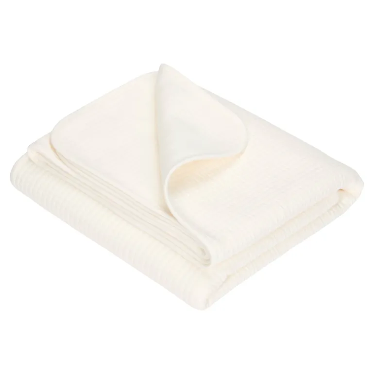 Couverture d’été pour lit bébé 110x140cm Pure Soft White