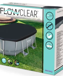 Couverture piscine ovale 424x250 cm