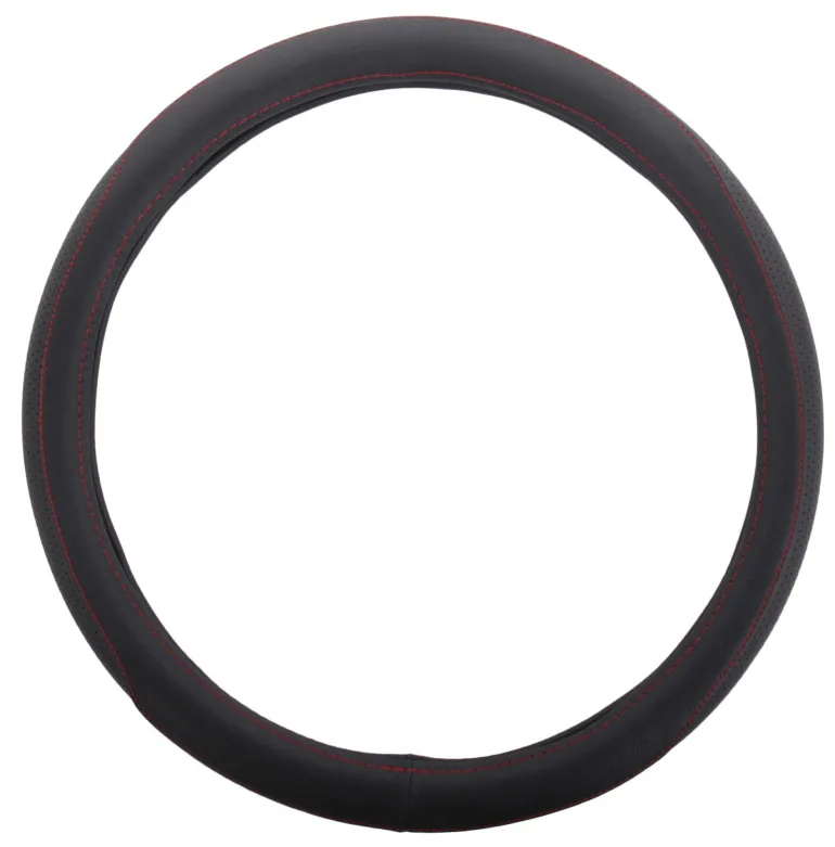 Couvre volant classic noir/rouge