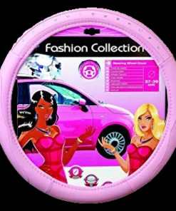 Couvre volant diamant rose