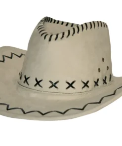Cow-boy en daim - Blanc