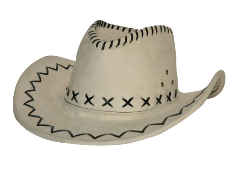 Cow-boy en daim - Blanc