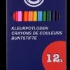 Crayons de couleur 12 pièces
