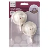 crochets ventousel 59 mm blanc 2 pieces