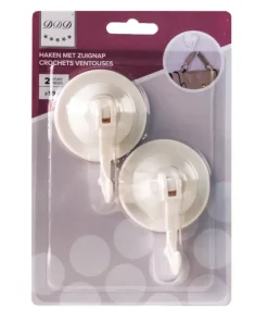 crochets ventousel 59 mm blanc 2 pieces