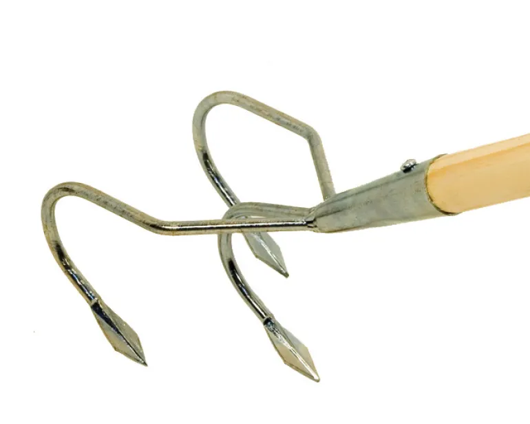Cultivateur zingue 3 dents manche