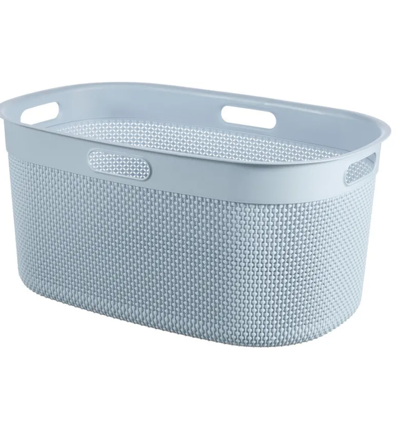 Curver Filo Panier à Linge - Bleu/Gris - 45L