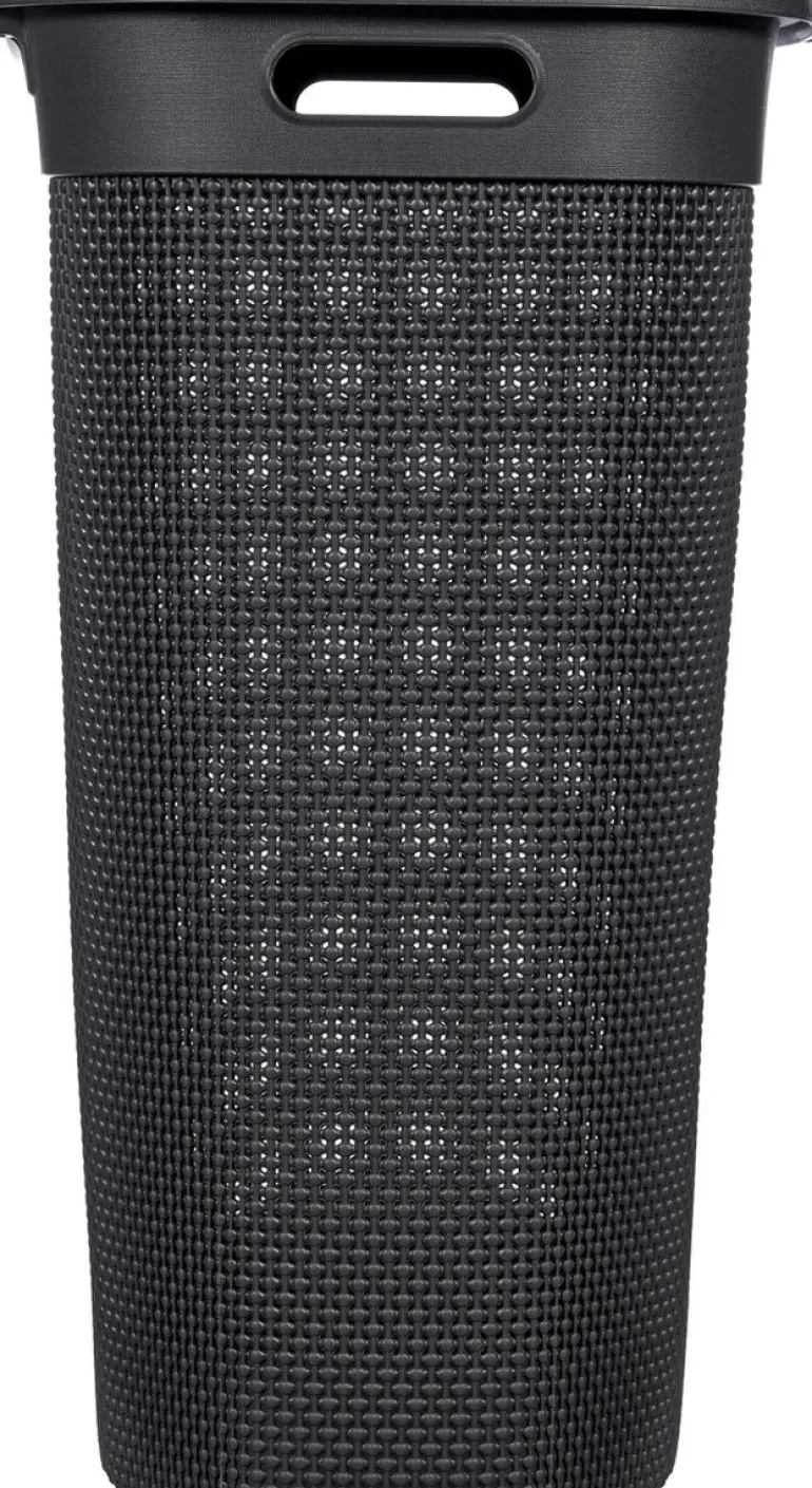 Curver Filo Panier à Linge avec Couvercle Anthracite - 55L