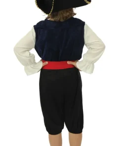 Déguisement de pirate avec chapeau garçon - 3 pièces - Bleu - 10-12 ans
