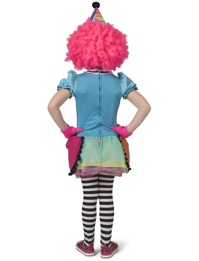 Déguisement enfant Clown arc-en-ciel Fille - Taille 104