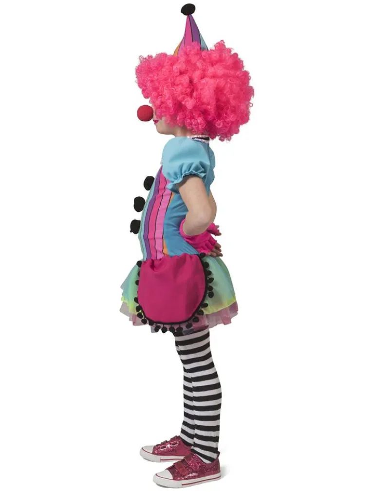 Déguisement enfant Clown arc-en-ciel Fille - Taille 104