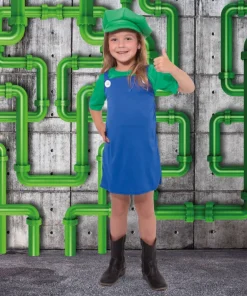 Déguisement enfant Fille Plombier - 6-8 ans