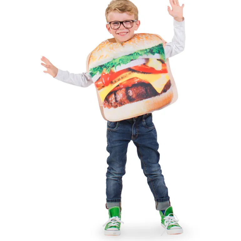 Déguisement enfant Hamburger en mousse - Taille unique