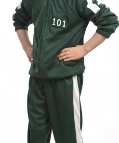 Déguisement Enfant Joueur Squid Game Homme - Vert - Taille 164