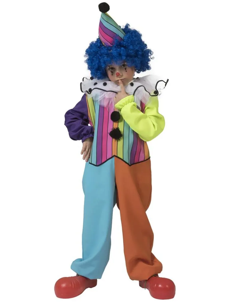 Déguisement enfant Rainbow Clown Garçon - Taille 104