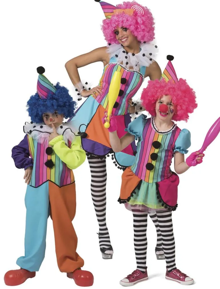Déguisement enfant Rainbow Clown Garçon - Taille 104