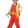 Déguisement Enfant Salopet Orange avec Veste Fluo - Taille 116