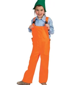 Déguisement Enfant Salopet Orange avec Veste Fluo - Taille 116