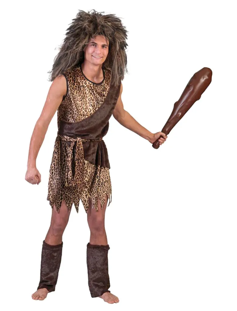 Déguisement Homme des Cavernes Vieux Chasseur - Taille 48/50