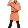 Déguisement Policier Orange - Taille unique