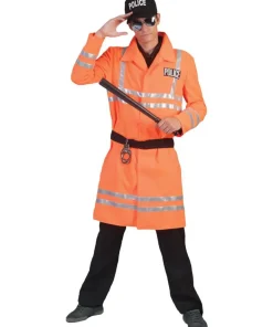 Déguisement Policier Orange - Taille unique