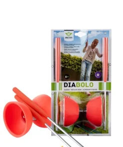 Diabolo caoutchouc - Fluo Rouge