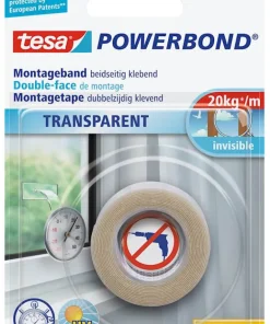 Double-face de montage 1,5 m x 19 mm Transparent