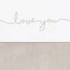 Drap 75 x 100 cm Love You Nougat Coton