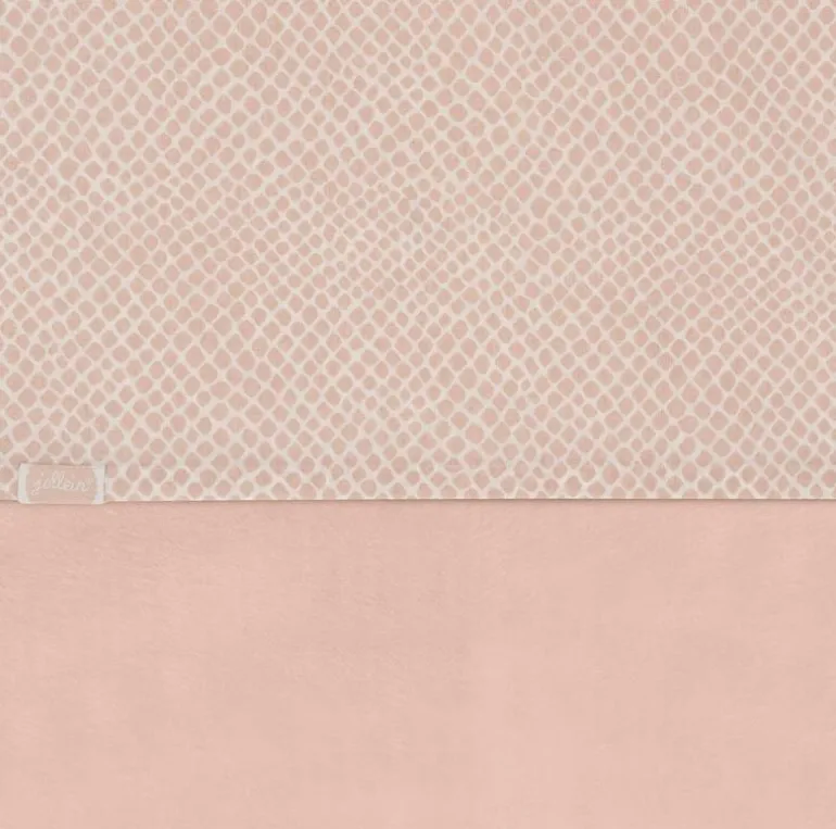 Drap 120 x 150 cm Snake Pale Pink Coton