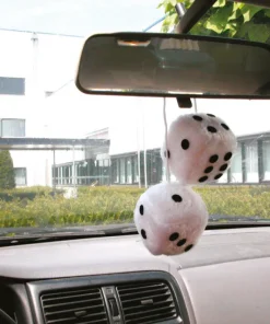 Dés de peluche blanc