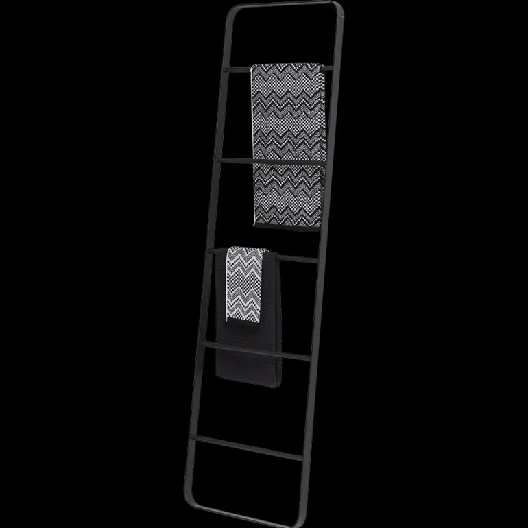 Echelle porte serviettes Brix 170x50 cm noir