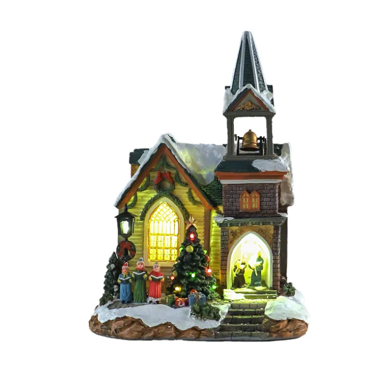 Eglise avec lumière et musique